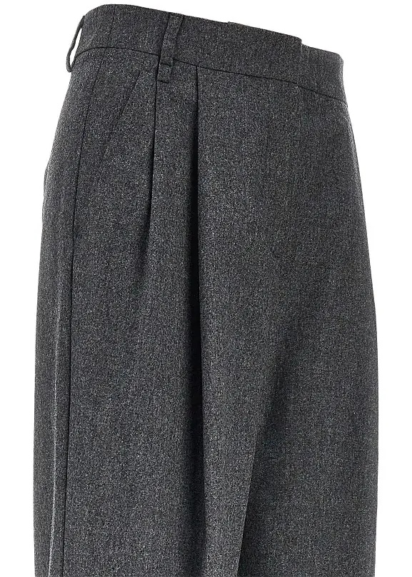 Pantaloni Flannel pants with darts - Img 2