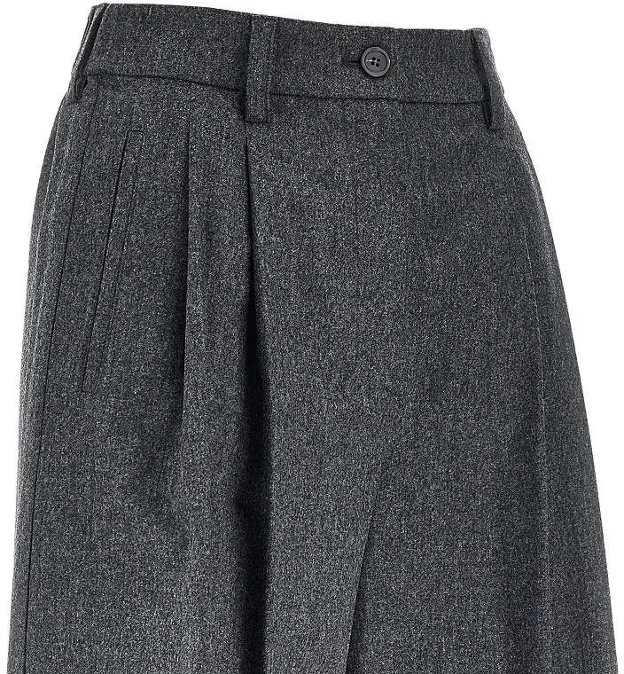 Pantaloni Flannel shorts with darts - Img 2