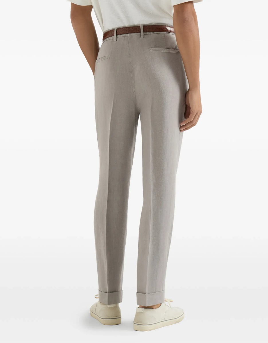 Pantaloni Garment dyed ginen gabardine Pants - Img 7