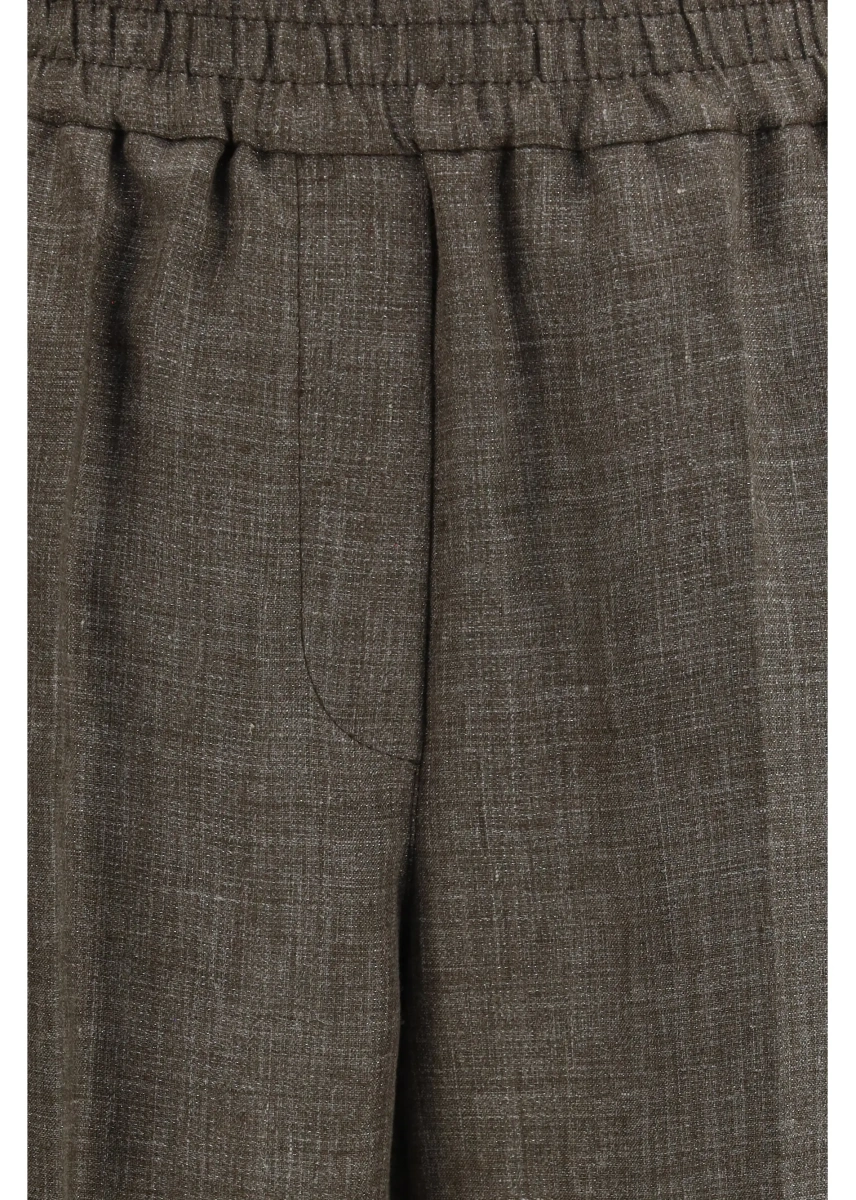 Pantaloni High-rise Linen Pants - Img 3