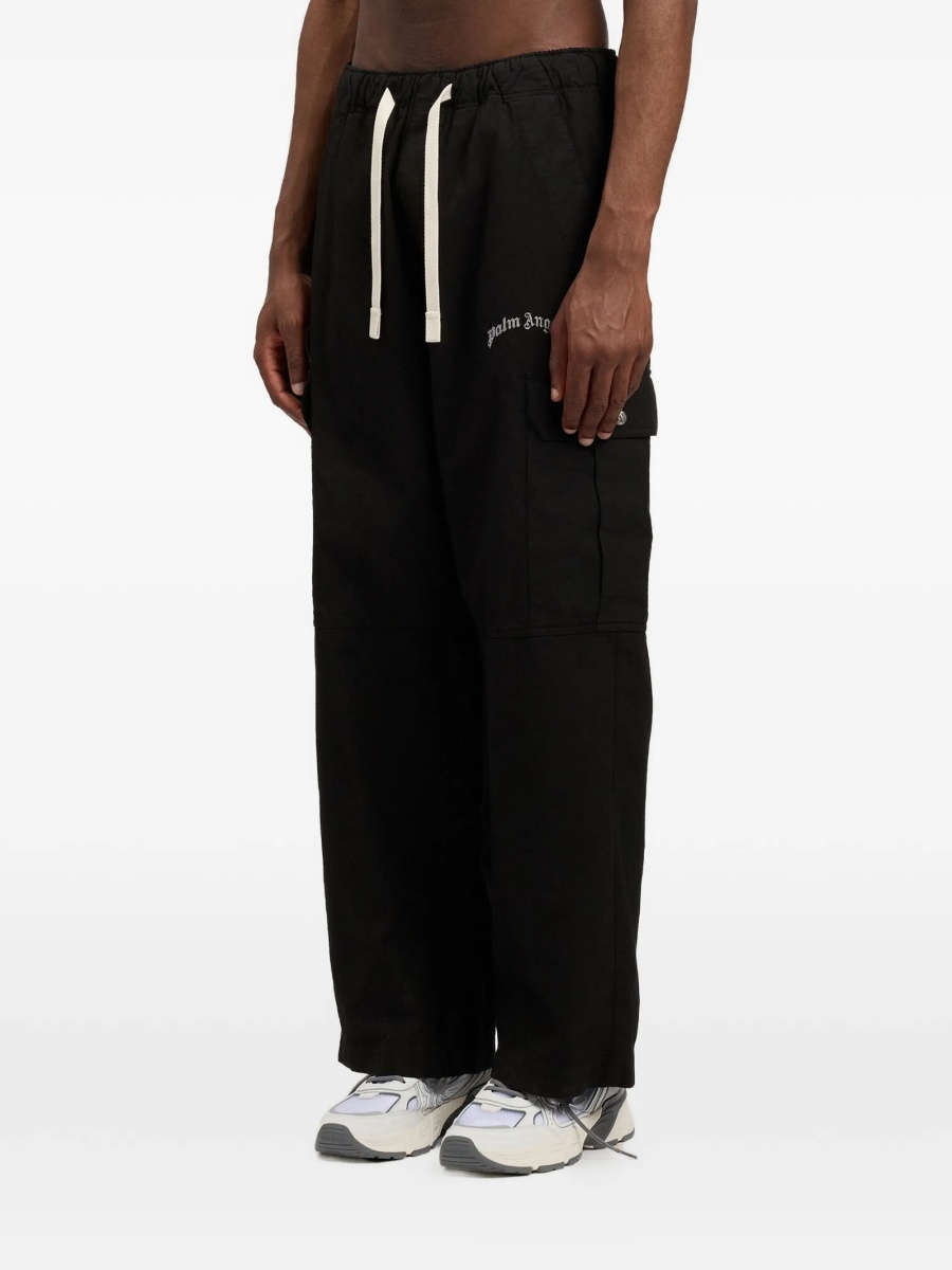 Pantaloni loose fit Palm Angels negri - Img 4