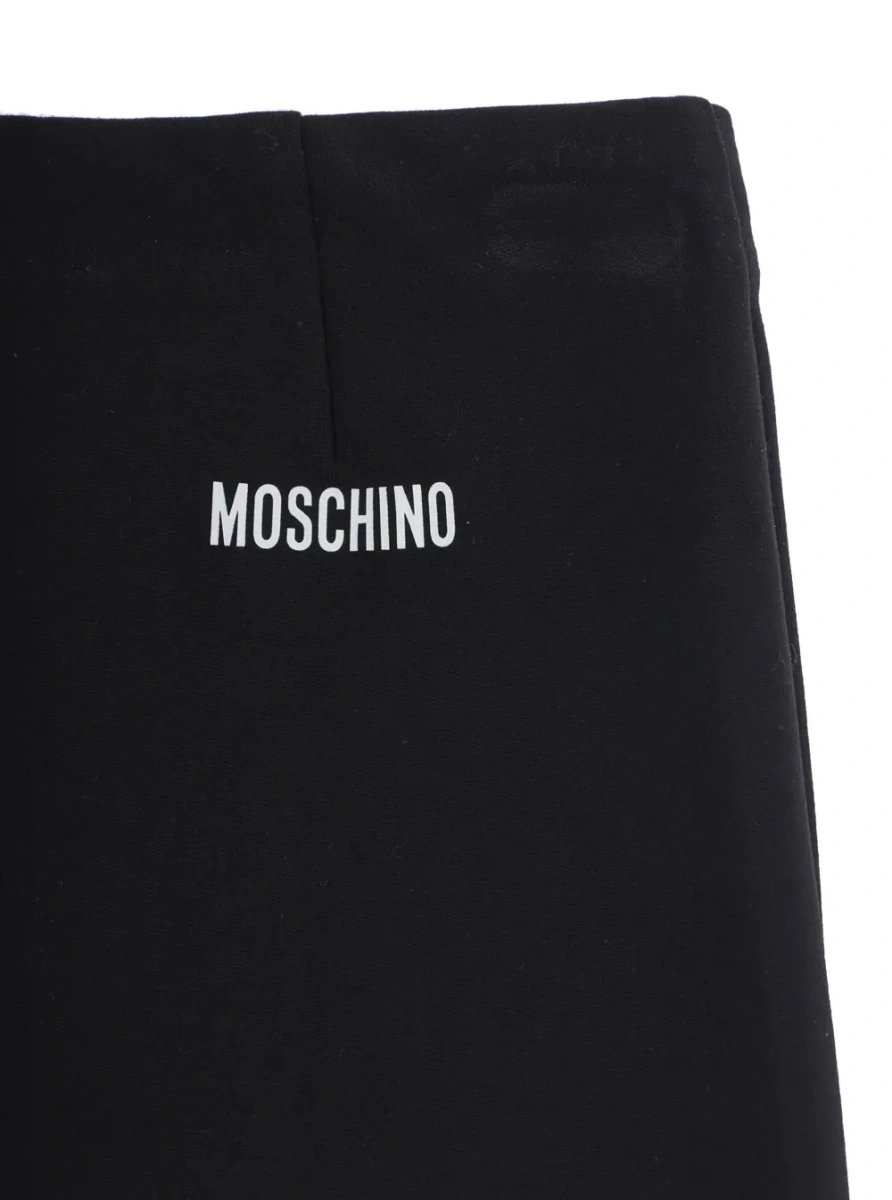 Pantaloni MoschinoS negri din bumbac - Img 3
