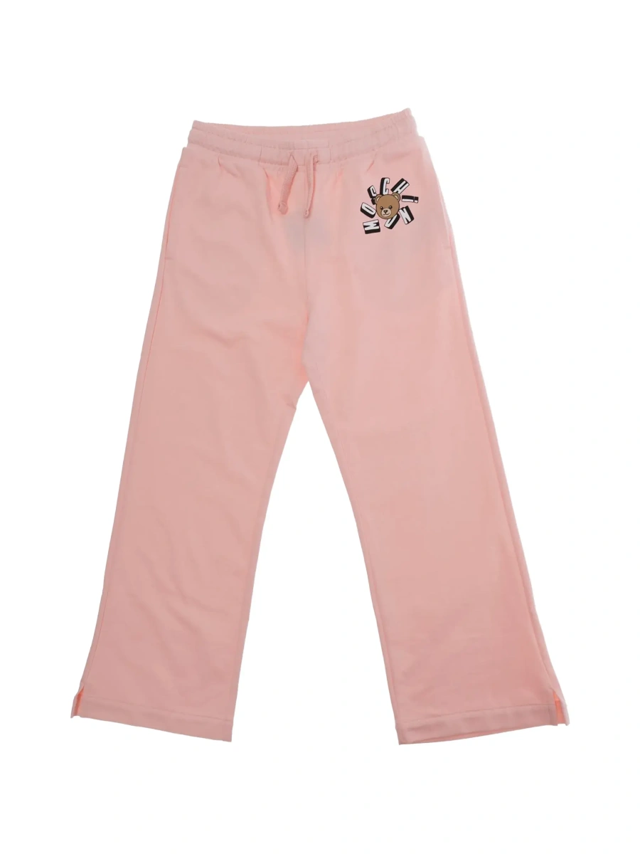 Pantaloni MoschinoS roz din bumbac - Img 6