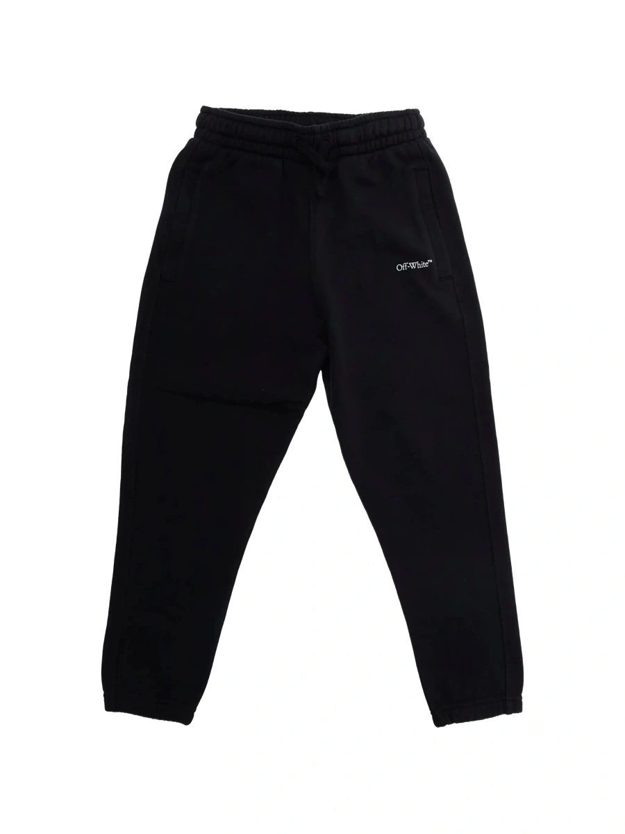 Pantaloni Off-White negri din bumbac - Img 6