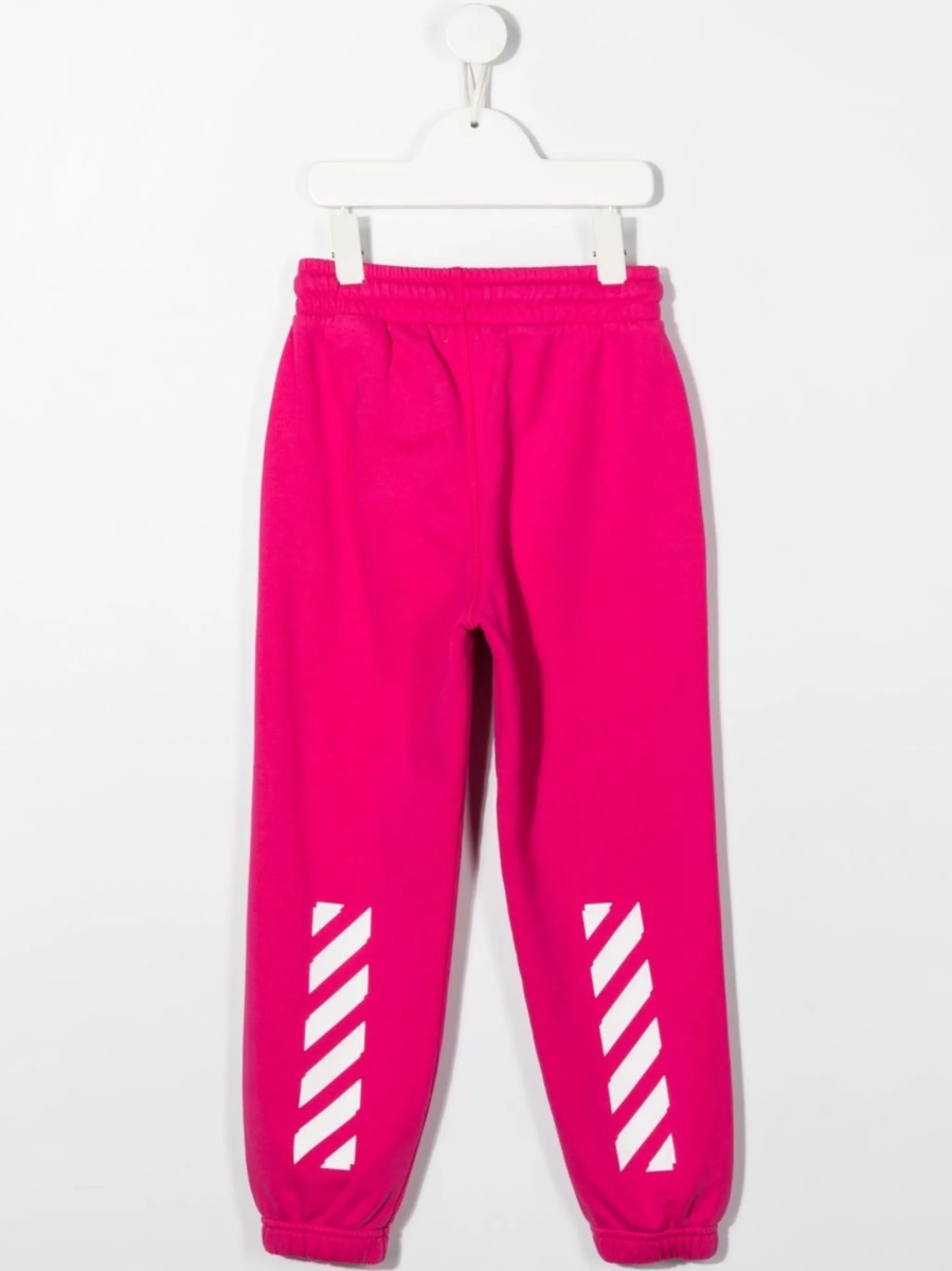 Pantaloni Off-White roz din bumbac - Img 2