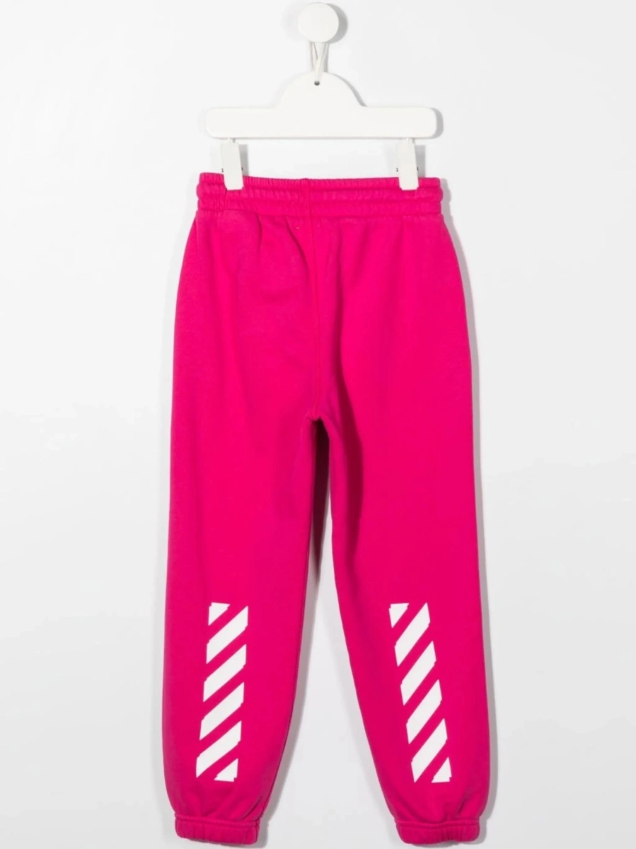 Pantaloni Off-White roz din bumbac - Img 2