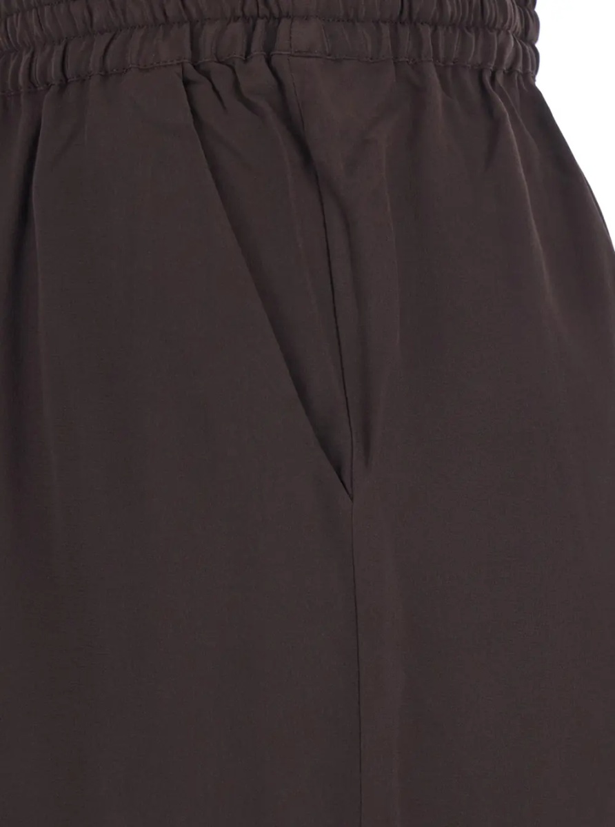 Pantaloni P.A.R.O.S.H. Brown Women's Silk Drawstring Waist Pants - Img 3