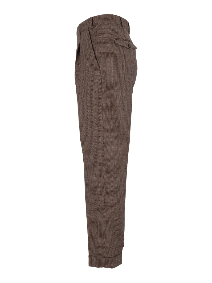 Pantaloni Pants - REBEL 1 Pleat, Diagonal Pockets, Flap Back Pockets, Turn-Up - Img 2