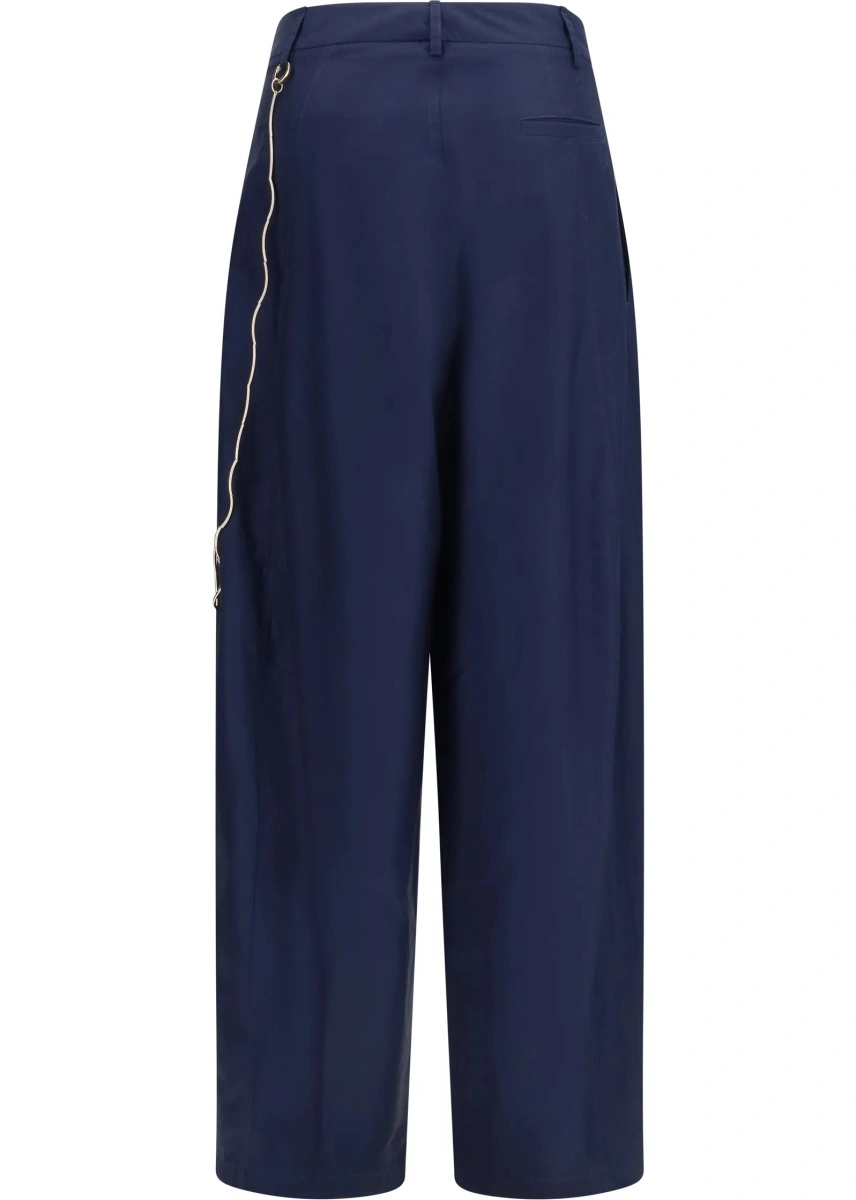 Pantaloni Phebe chain adorned wide-leg Pants - Img 2