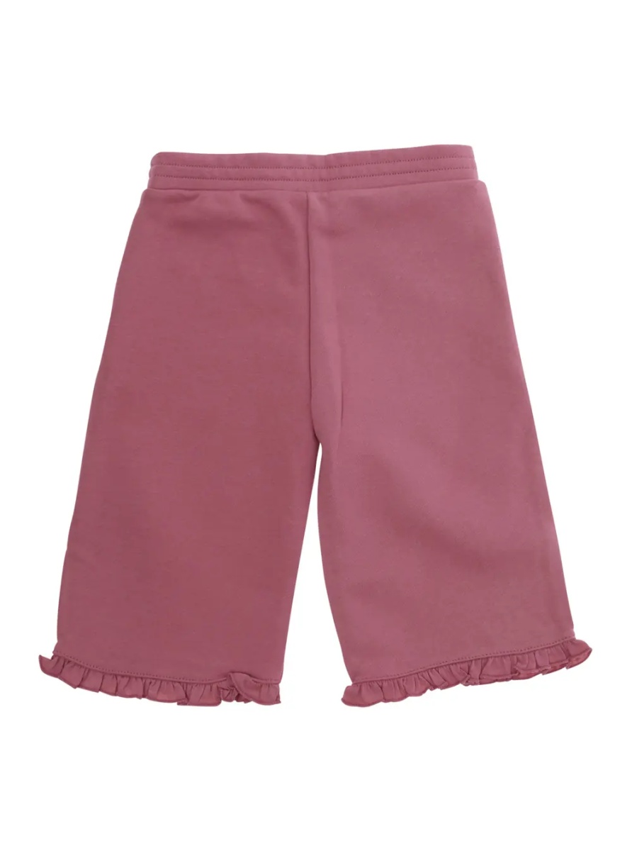 Pantaloni Pink Pants with pockets and logo lettering in cotton Baby - Img 2