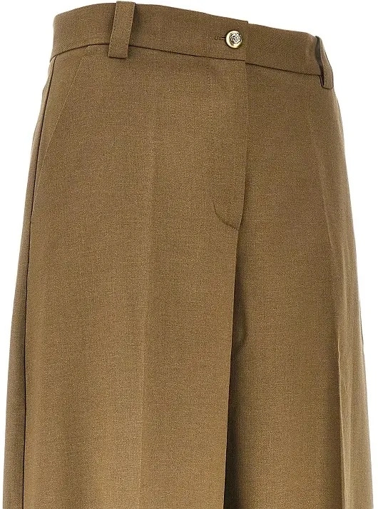 Pantaloni Pinko verzi din lana - Img 2