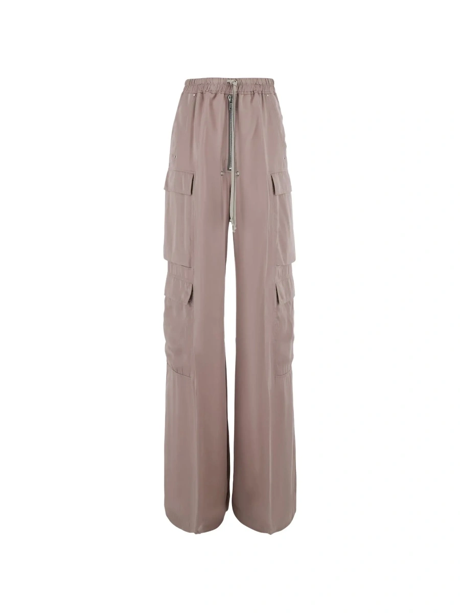 Pantaloni Rick Owens roz din vascoza - Img 6