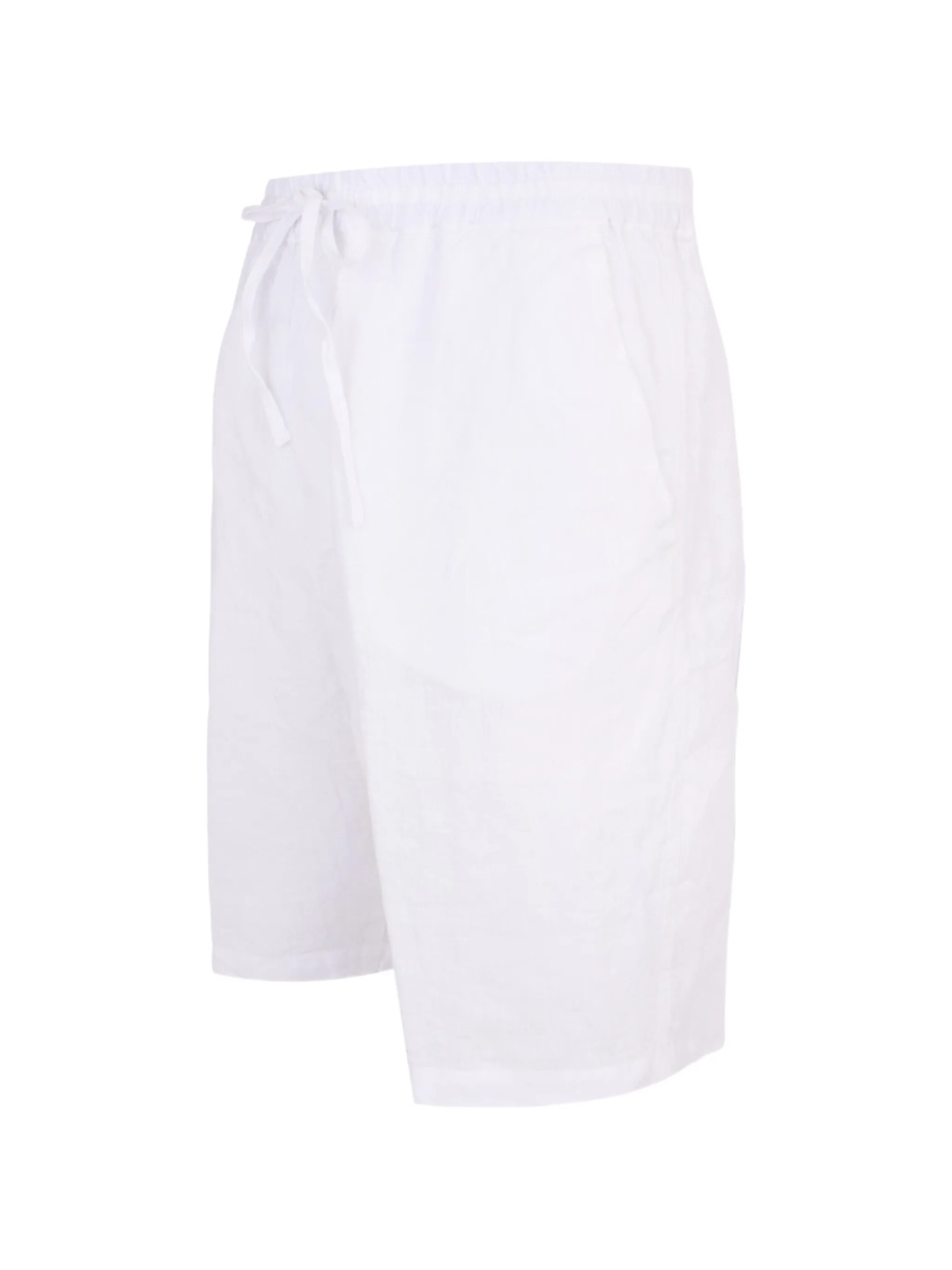 Pantaloni scurti 120% LINO albi - Img 3