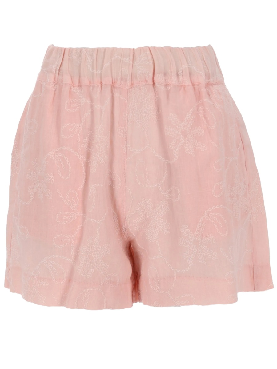 Pantaloni scurti 120% LINO roz - Img 2