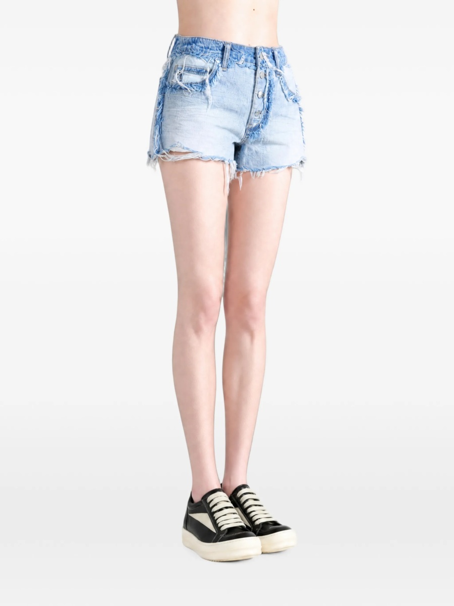 Pantaloni scurti Alexander Wang albastri din bumbac - Img 3