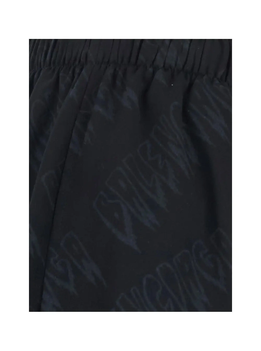 Pantaloni scurti Balenciaga negri din vascoza - Img 3