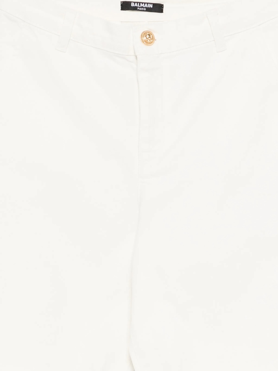 Pantaloni scurti Balmain albi - Img 3