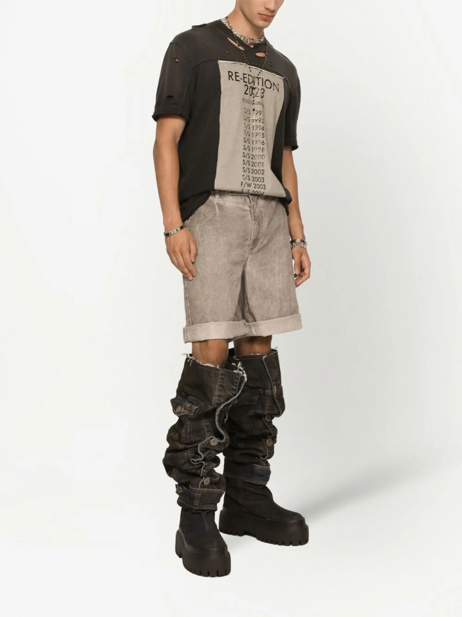Pantaloni scurti Dolce &amp; Gabbana gri - Img 3