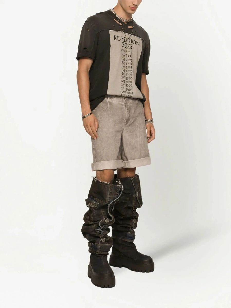 Pantaloni scurti Dolce &amp; Gabbana gri - Img 3