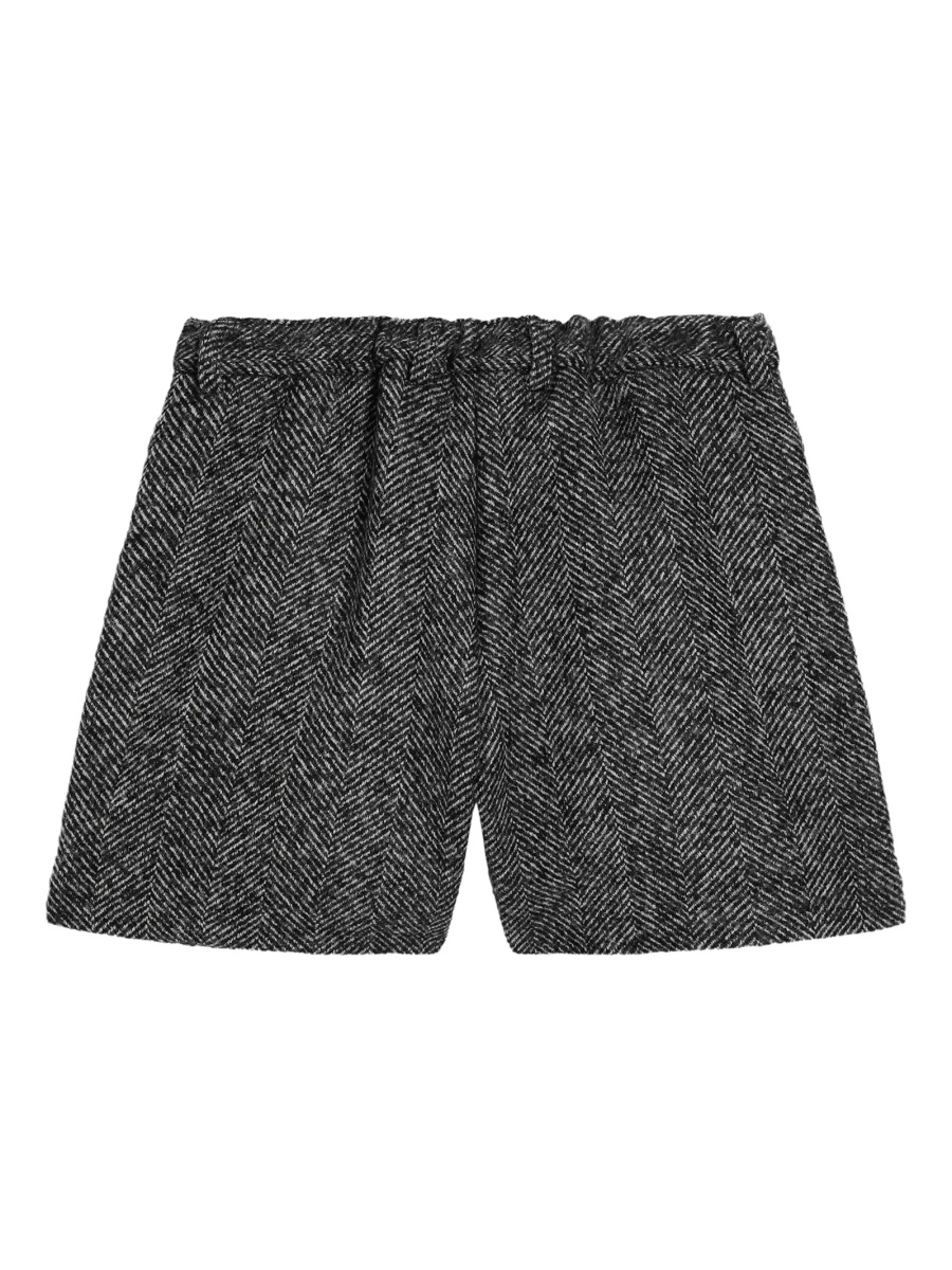 Pantaloni scurti Dolce &amp; Gabbana negri din acrilic si lana - Img 2