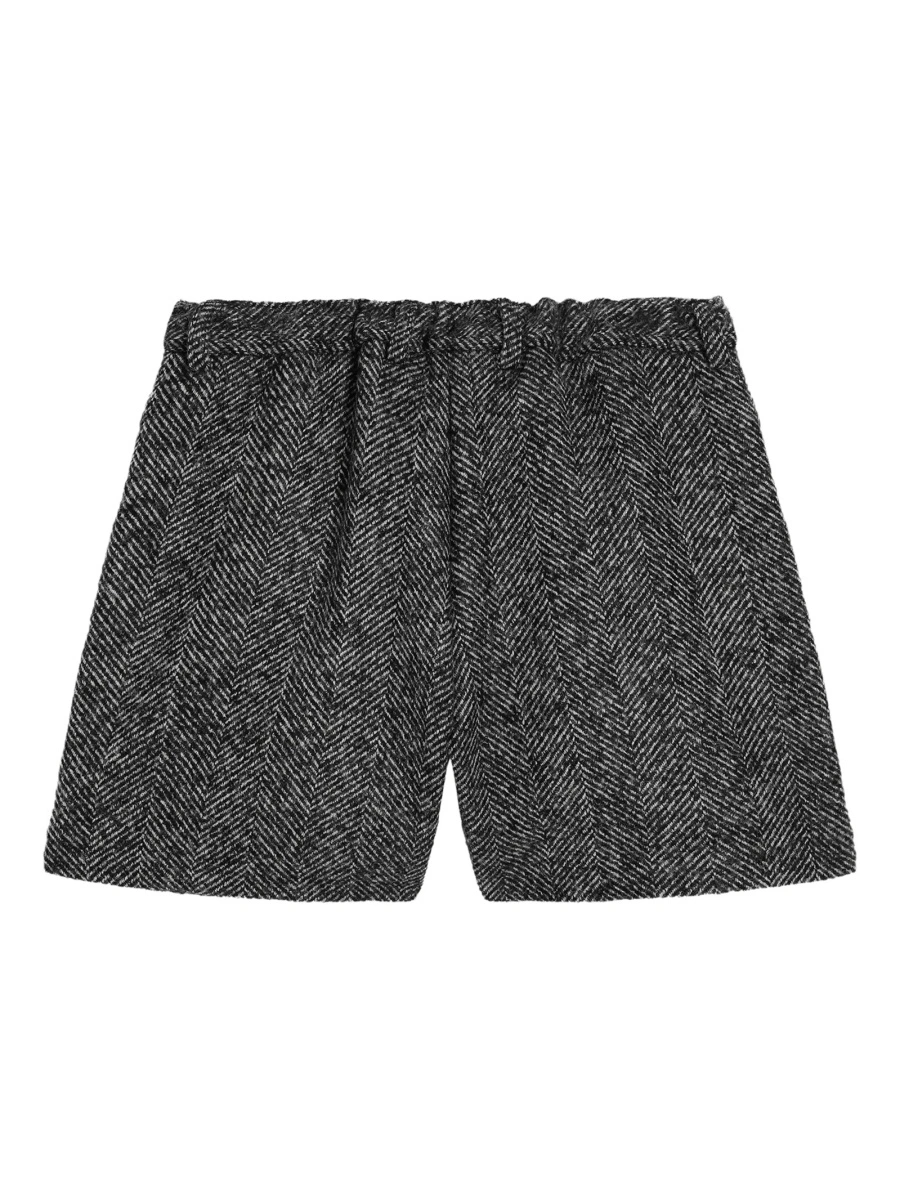 Pantaloni scurti Dolce &amp; Gabbana negri din acrilic si lana - Img 2