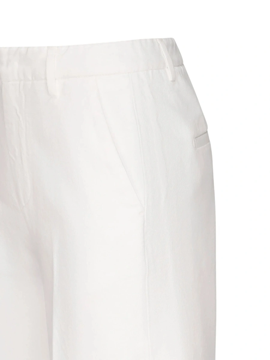 Pantaloni scurti Dondup albi - Img 3