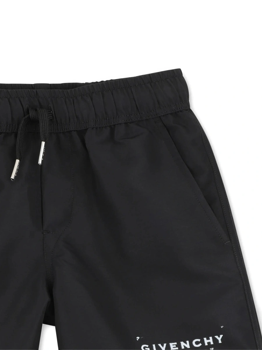 Pantaloni scurti Givenchy negri din poliester - Img 5