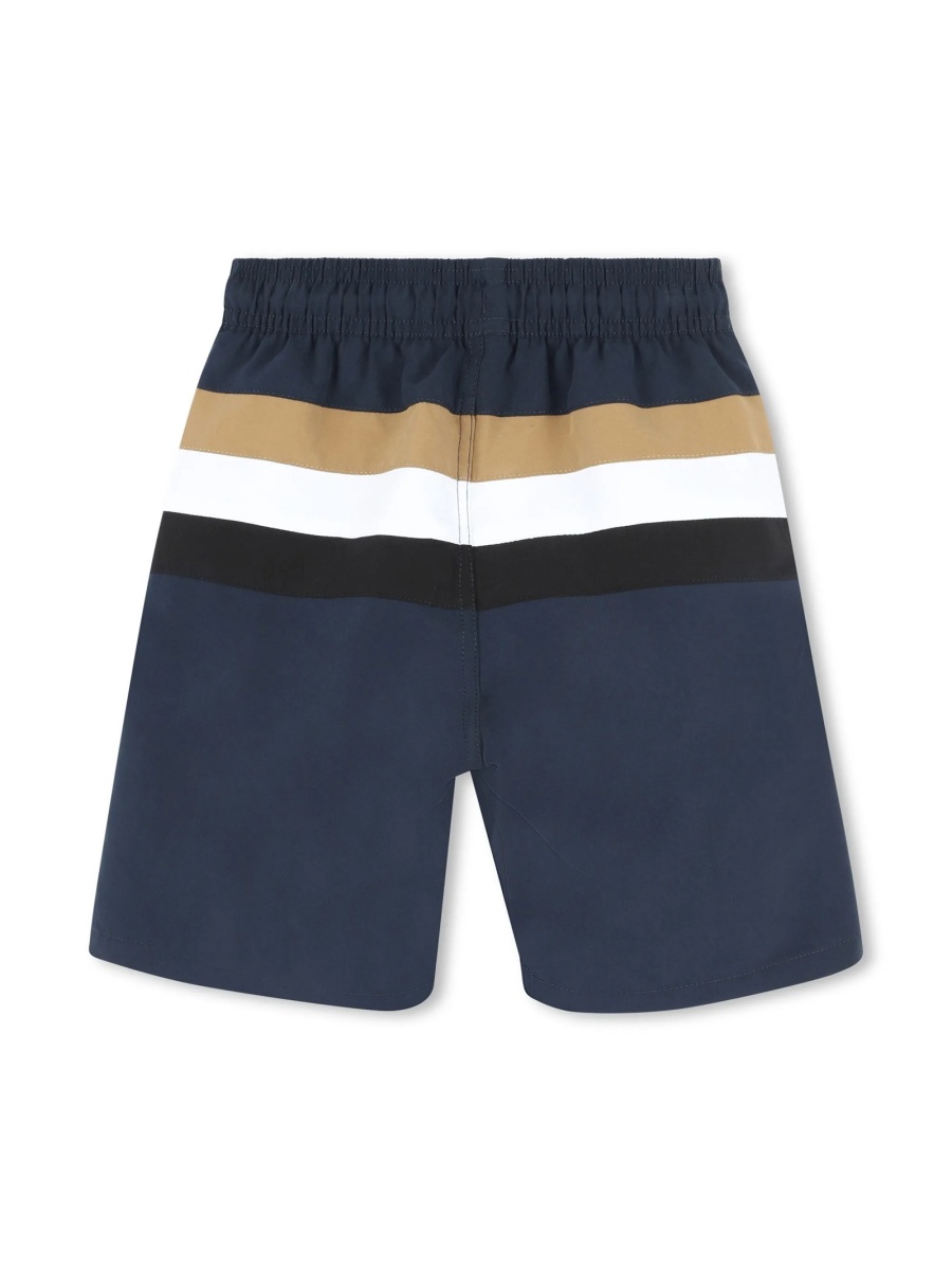 Pantaloni scurti Hugo Boss albastri din polyester - Img 2