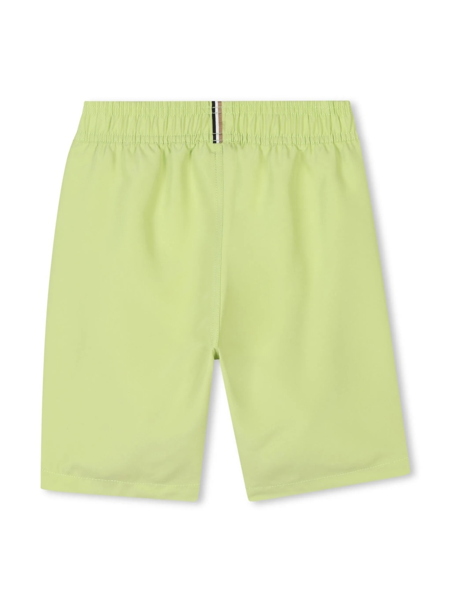 Pantaloni scurti Hugo Boss verzi din polyester - Img 2