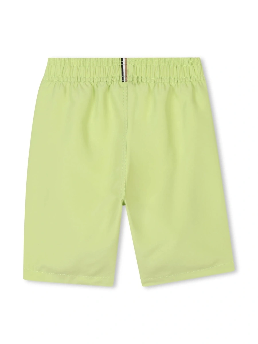 Pantaloni scurti Hugo Boss verzi din polyester - Img 2