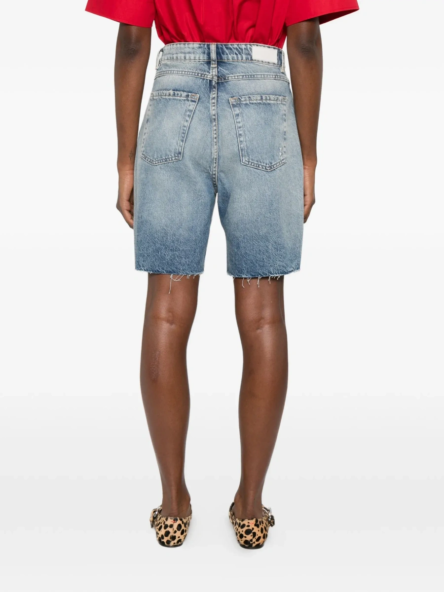 Pantaloni scurti Icon Denim albastri din denim - Img 6