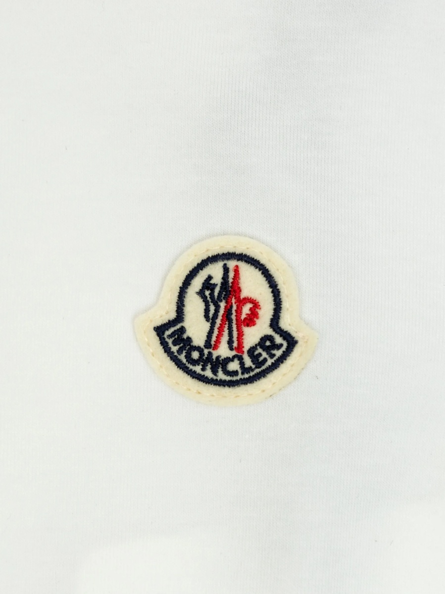 Pantaloni scurti Moncler albi - Img 4