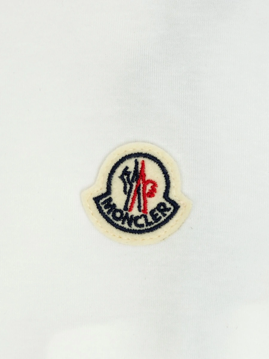 Pantaloni scurti Moncler albi - Img 4