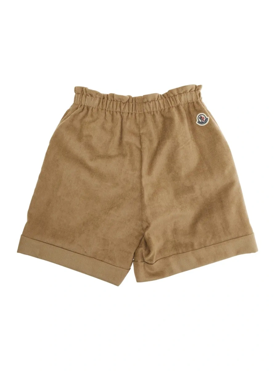 Pantaloni scurti Moncler bej din vascoza - Img 2