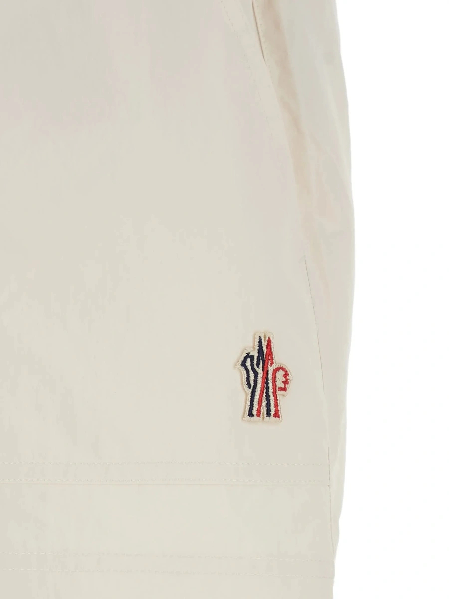 Pantaloni scurti Moncler Grenoble albi - Img 5