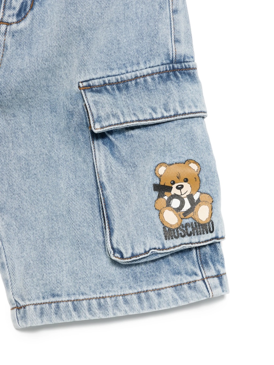 Pantaloni scurti Moschino albastri - Img 3