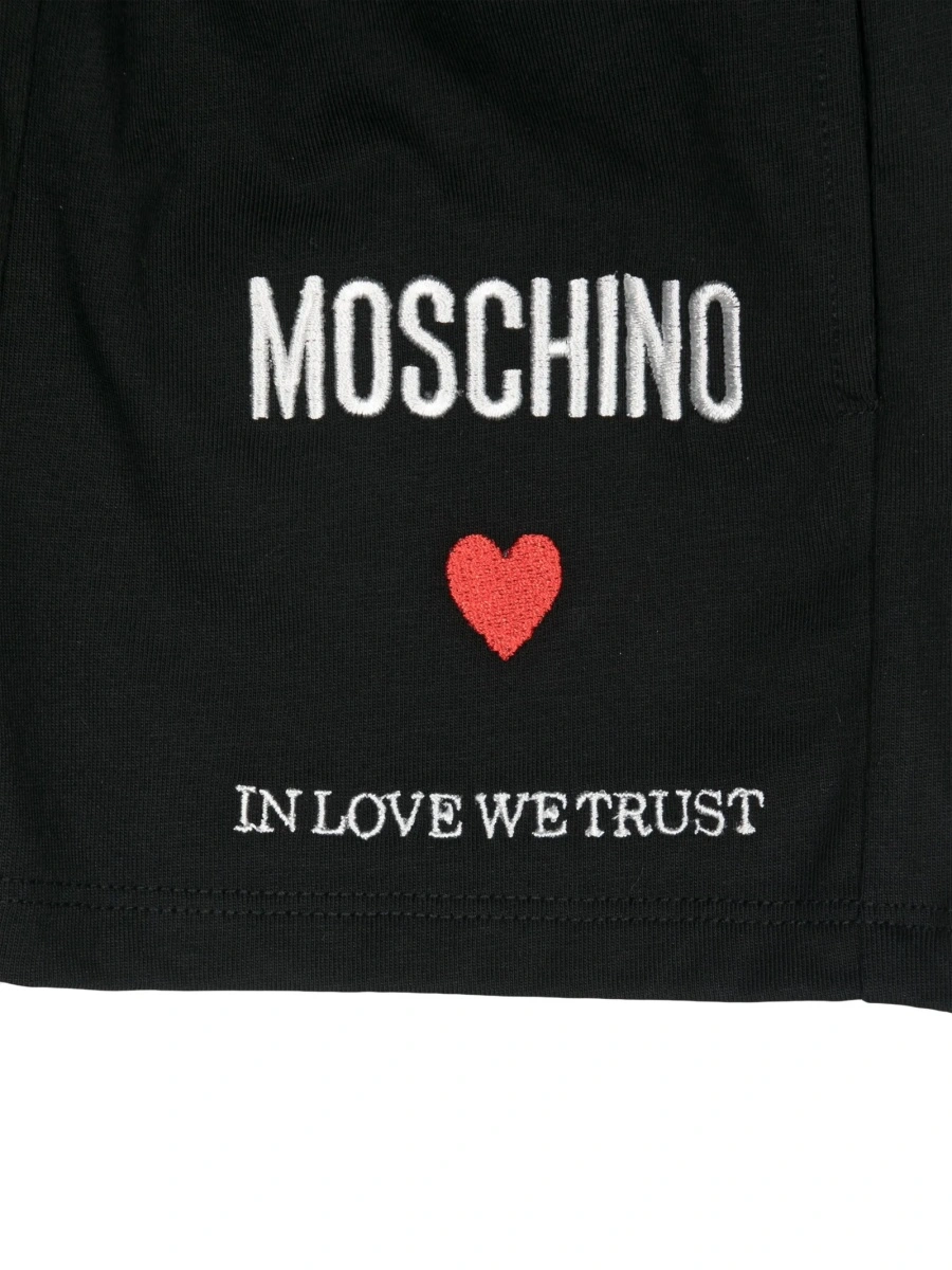Pantaloni scurti Moschino negri - Img 3