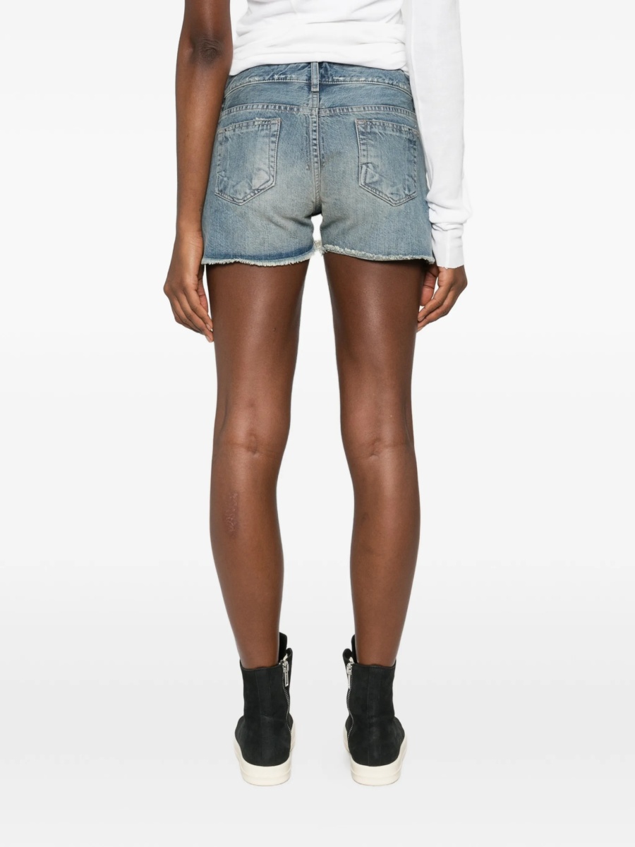 Pantaloni scurti Rick Owens albastri din bumbac - Img 4