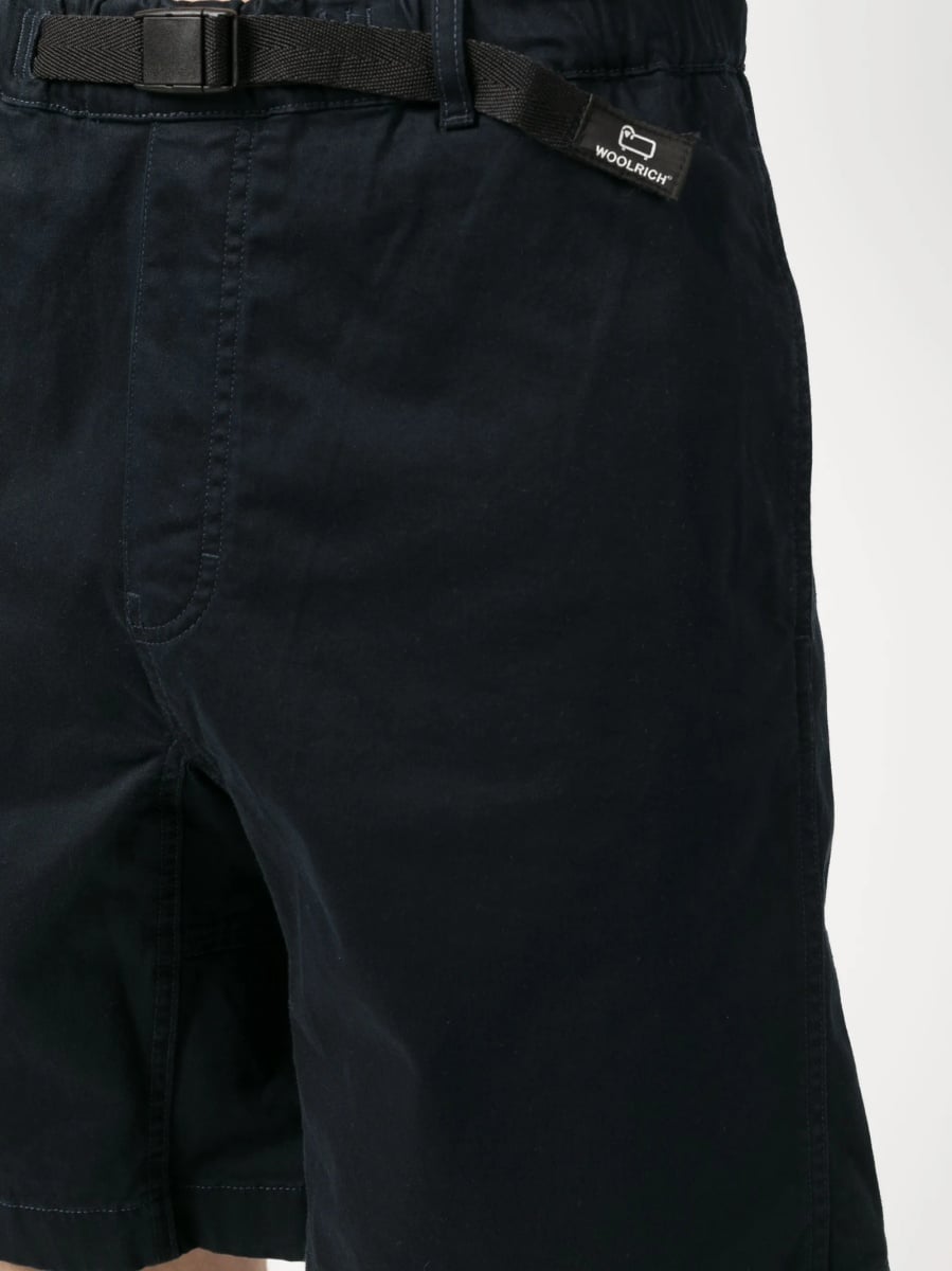 Pantaloni scurti Woolrich albastri din bumbac si elastan - Img 5