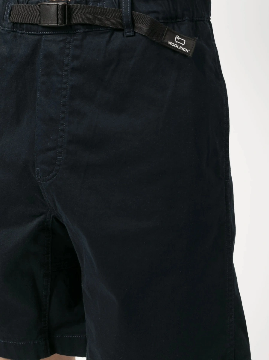 Pantaloni scurti Woolrich albastri din bumbac si elastan - Img 5