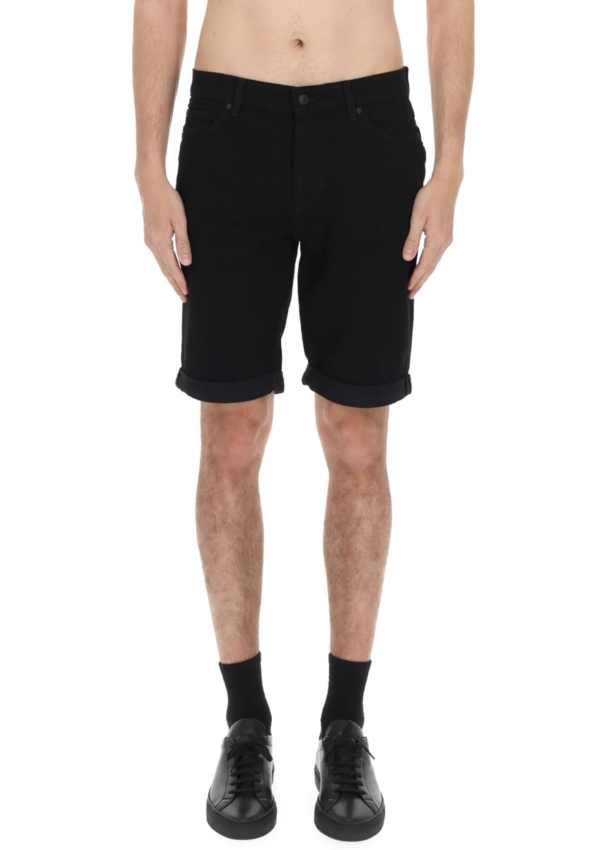 Pantaloni Shorts Con Patch Logo - Img 4