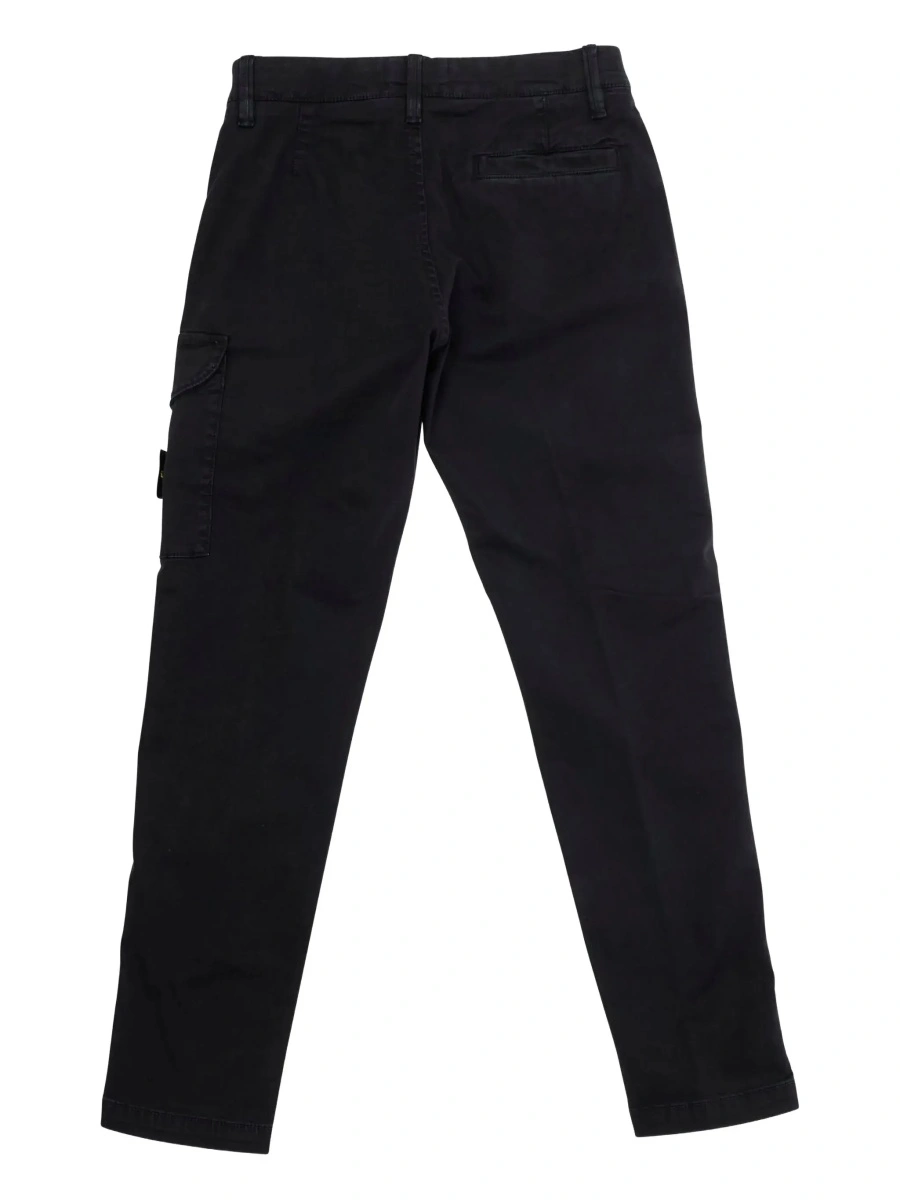 Pantaloni Stone Island negri din bumbac - Img 4
