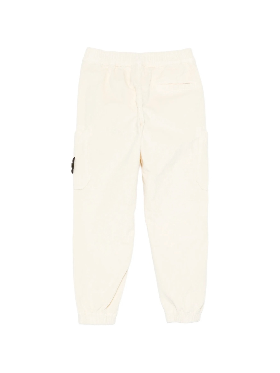 Pantaloni Stone Island neutri din bumbac si elastan - Img 2