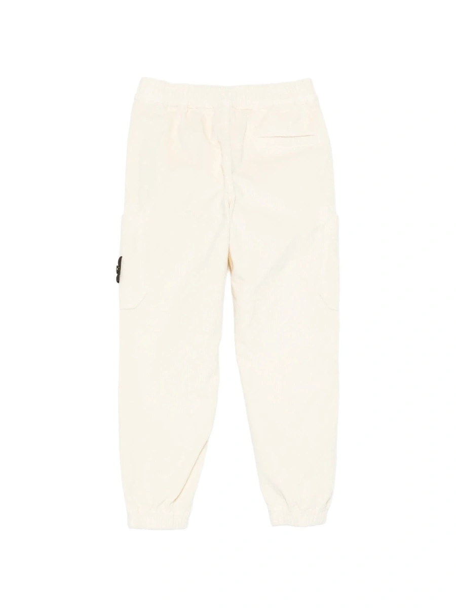 Pantaloni Stone Island neutri din bumbac si elastan - Img 2
