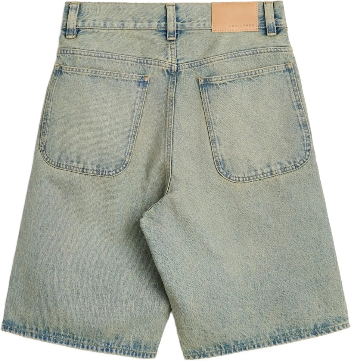 Pantaloni Super Wide Denim Bermuda Shorts - Img 4