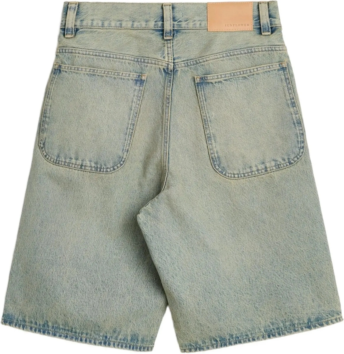Pantaloni Super Wide Denim Bermuda Shorts - Img 4