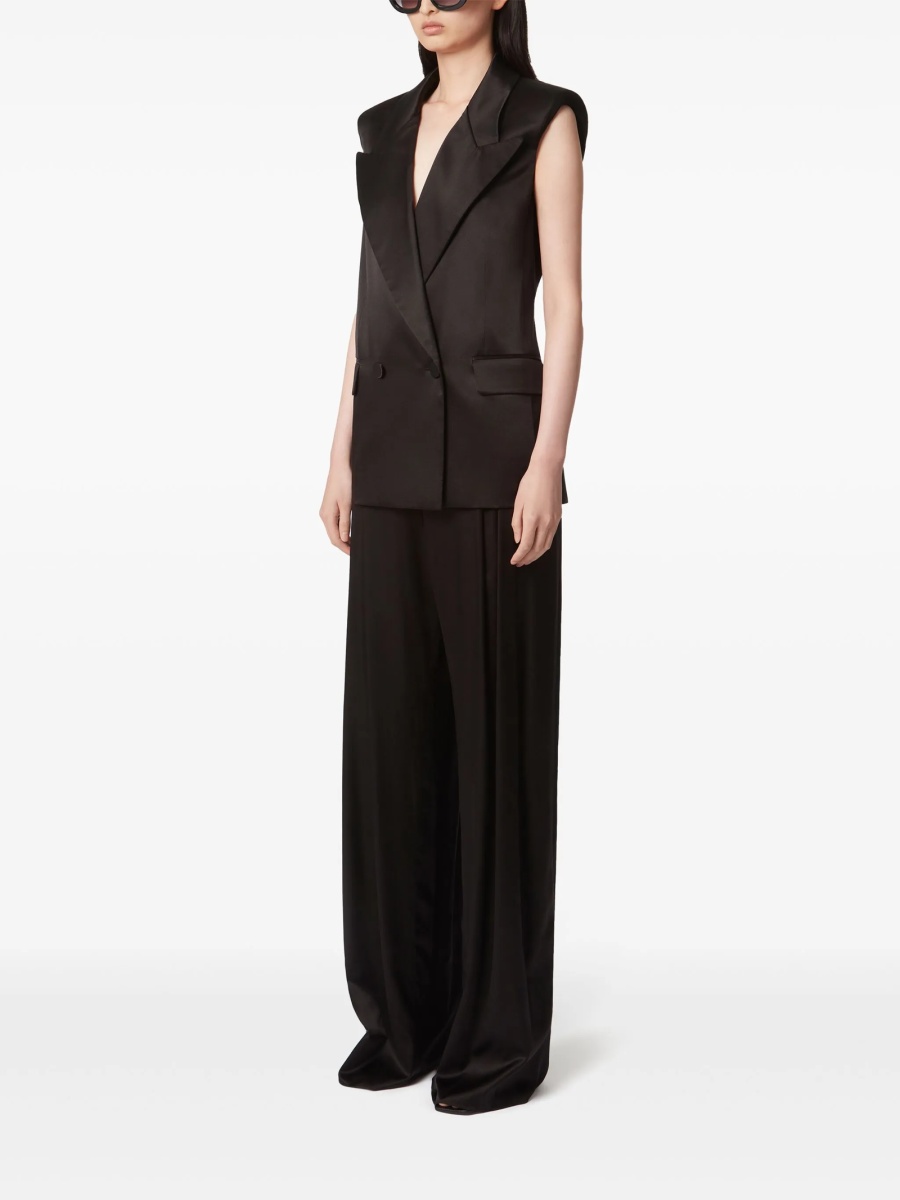 Pantaloni talie inalta Nina Ricci negri - Img 3