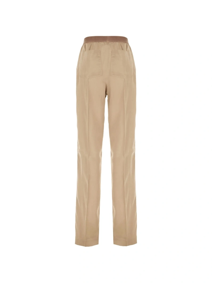 Pantaloni Tom Ford bej din matase - Img 4