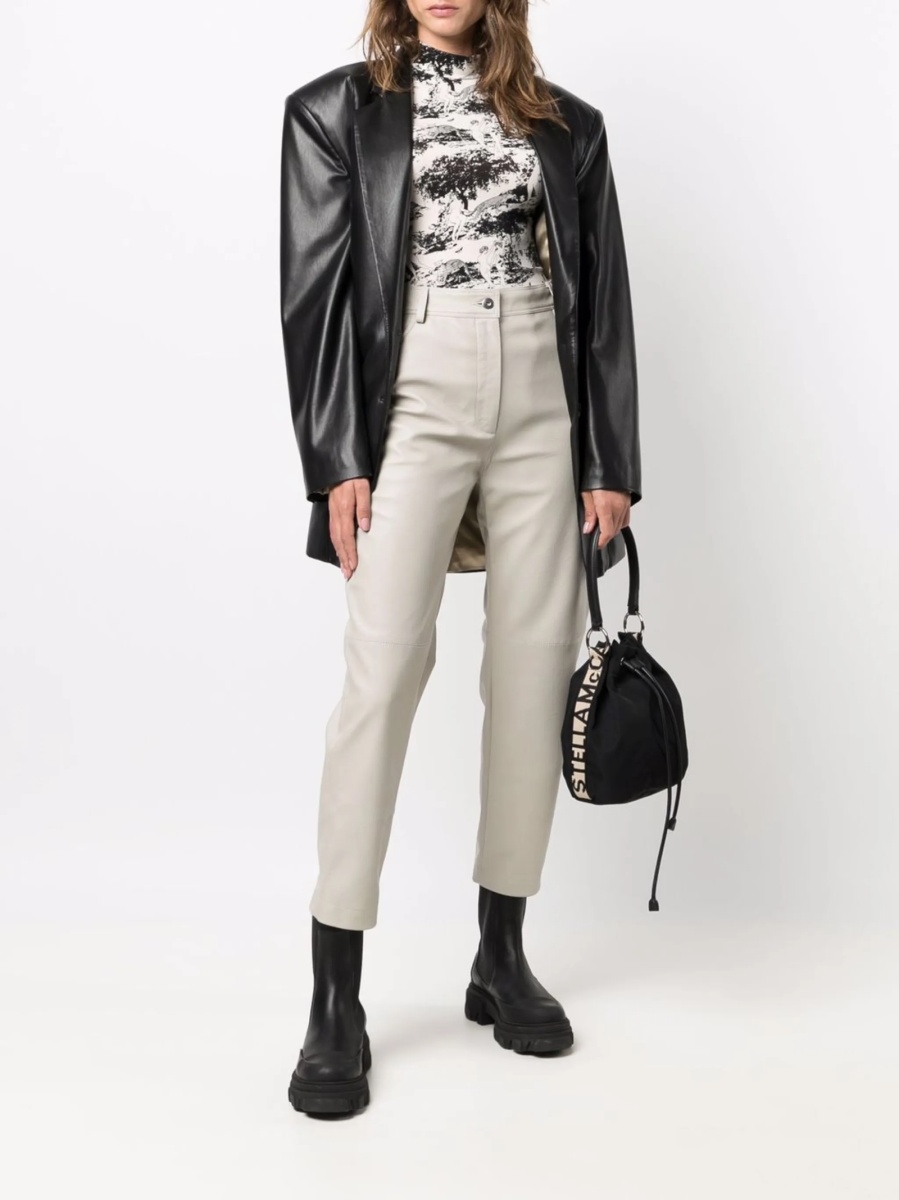 Pantaloni trei sferturi Stella McCartney neutri - Img 2