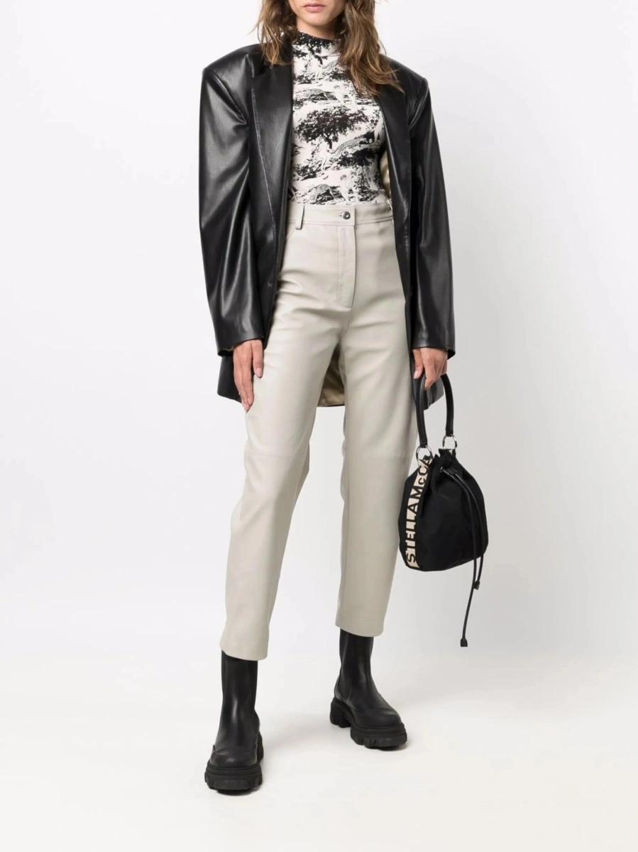 Pantaloni trei sferturi Stella McCartney neutri - Img 2